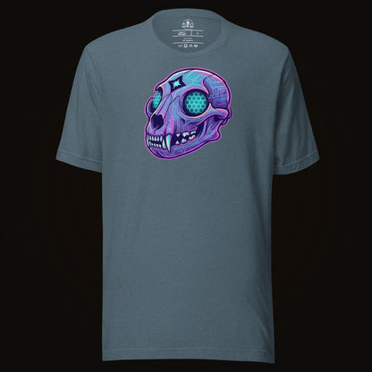 Cyber Mountain Lion Skull Tee