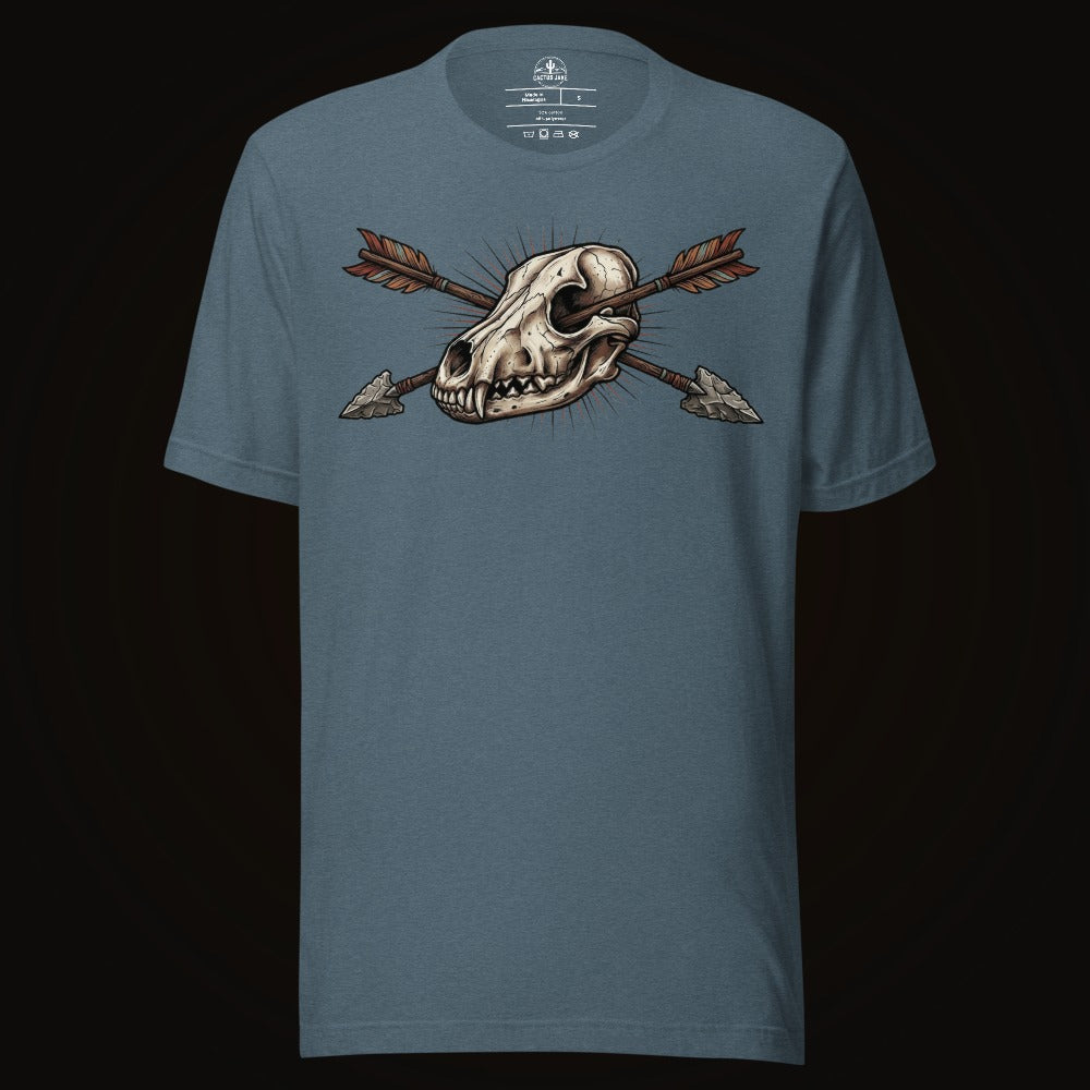 Crossed Arrows Coyote Skull Tee