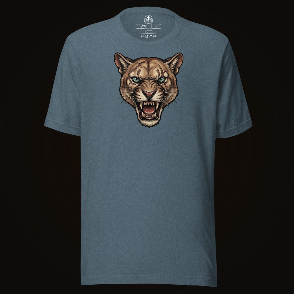 Battle Scarred Mountain Lion Tee