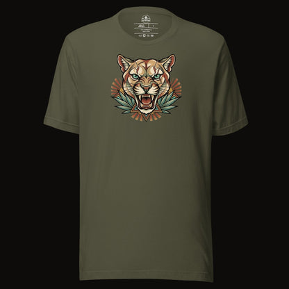 Teal Eye Mountain Lion Tee