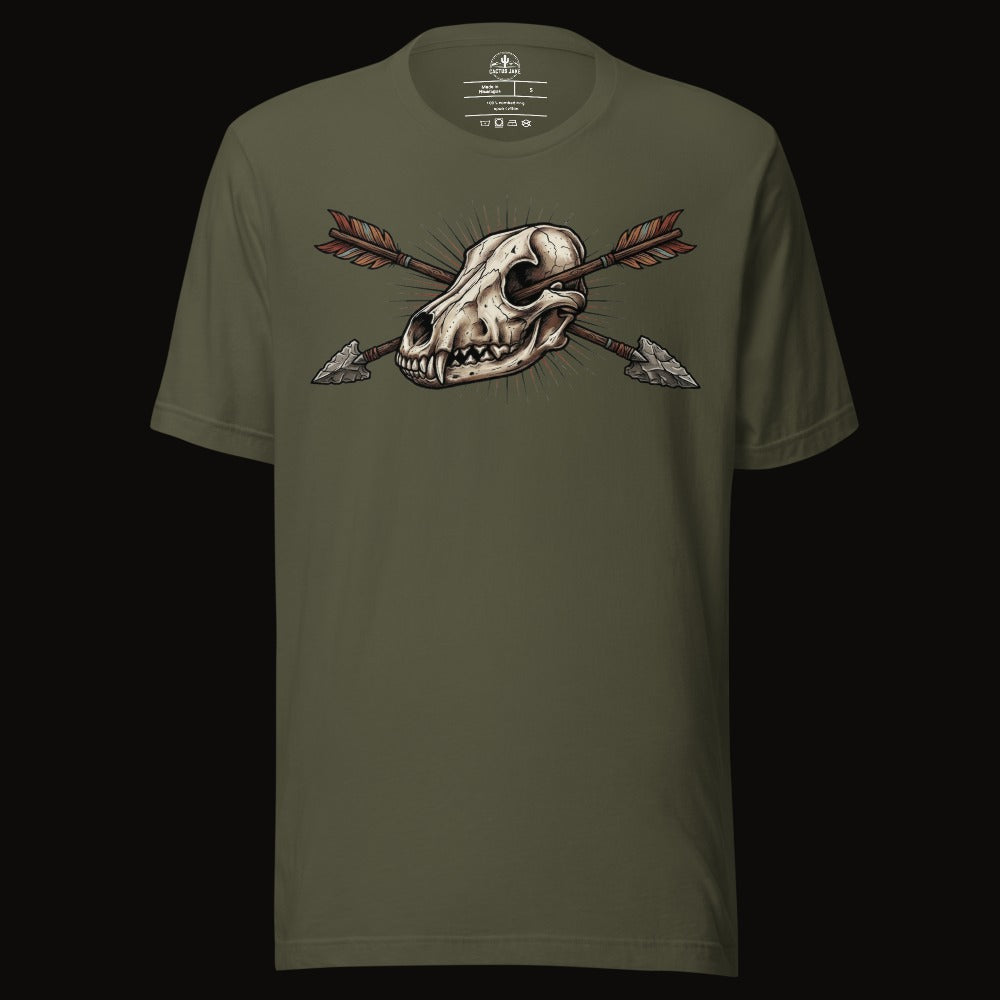Crossed Arrows Coyote Skull Tee