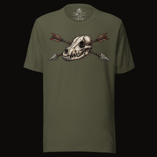 Crossed Arrows Coyote Skull Tee
