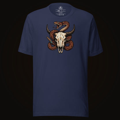 Rattlesnake Bison Skull Tee