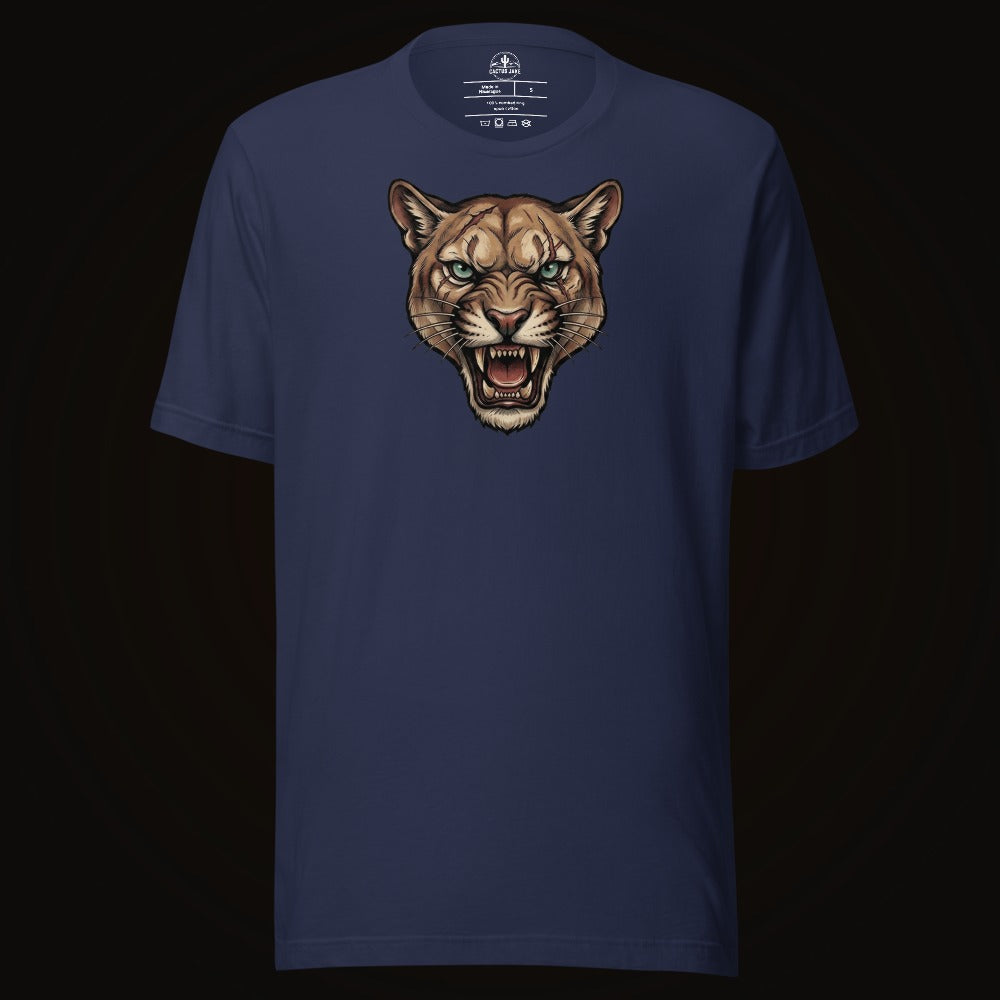 Battle Scarred Mountain Lion Tee