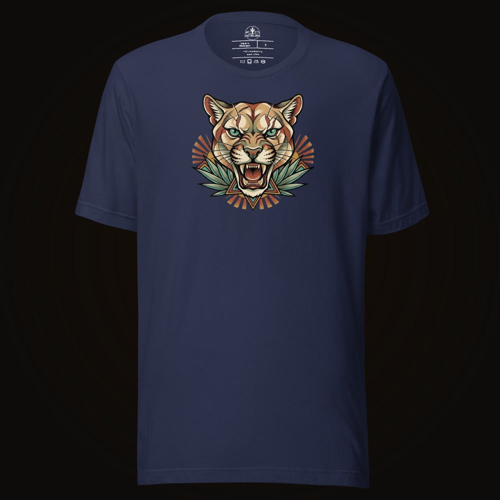 Teal Eye Mountain Lion Tee