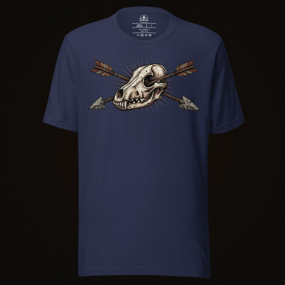 Crossed Arrows Coyote Skull Tee