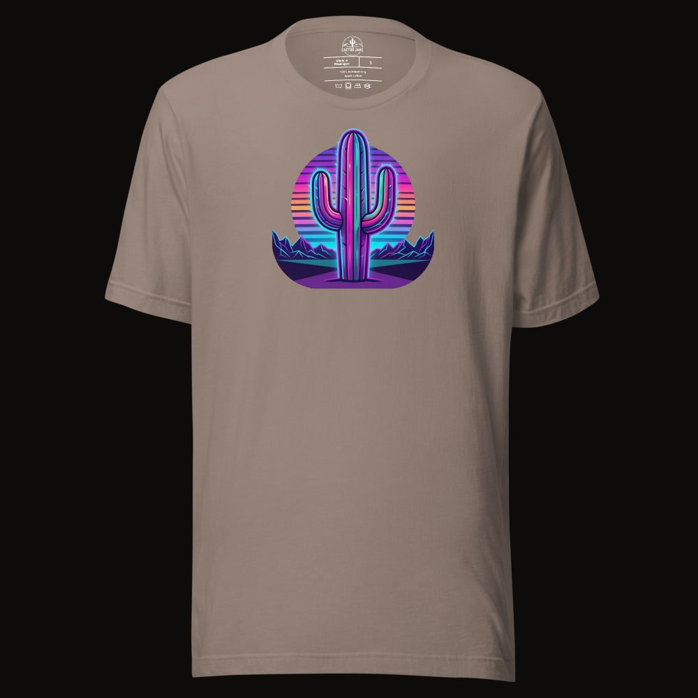 Synthwave Saguaro Tee