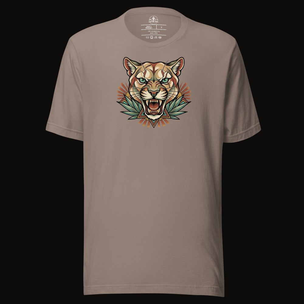 Teal Eye Mountain Lion Tee