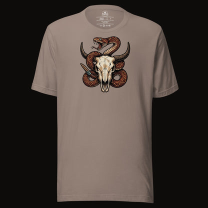 Rattlesnake Bison Skull Tee