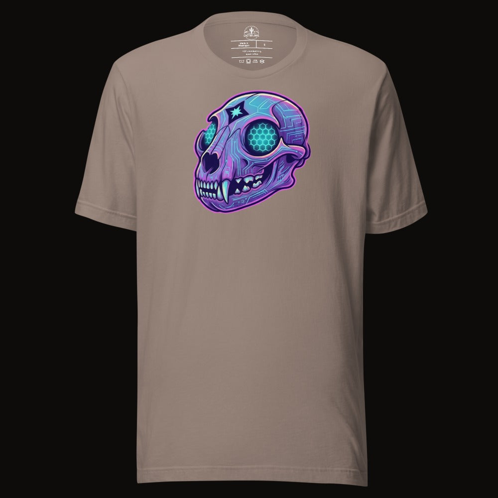 Cyber Mountain Lion Skull Tee