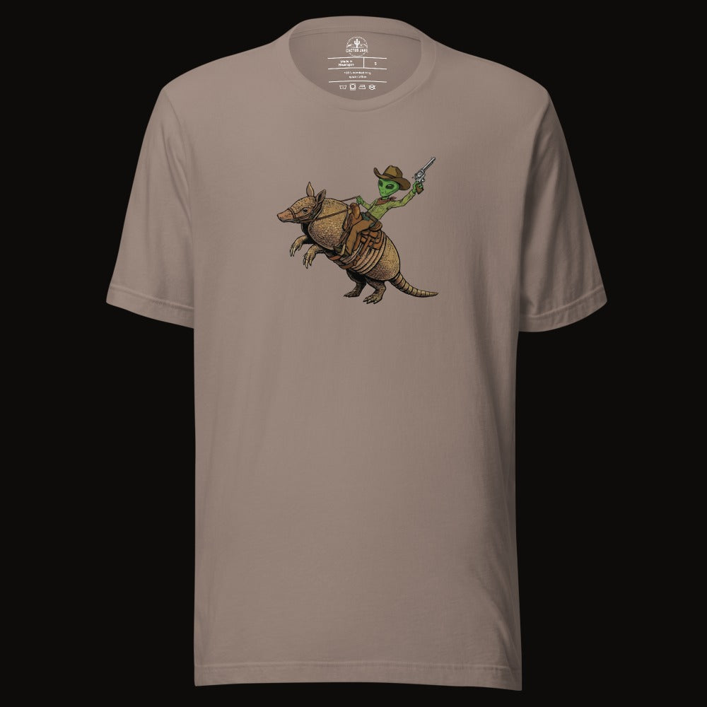 Alien Cowboy Armadillo Rider Tee