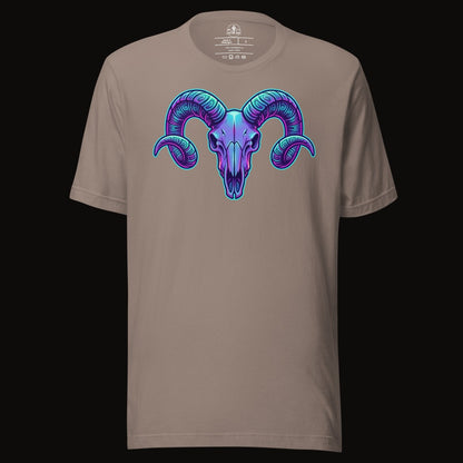 Synthwave Ram Skull Tee