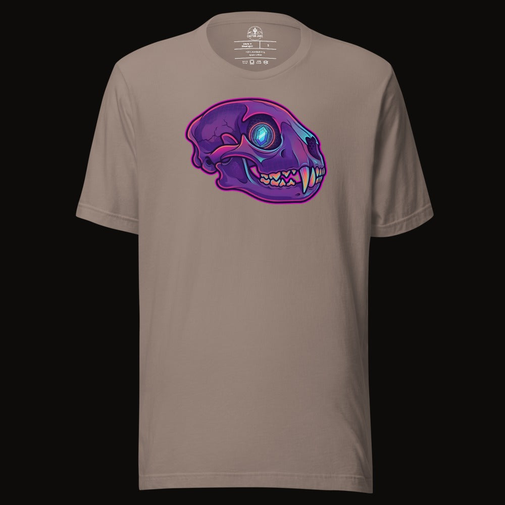 Crystal Eye Mountain Lion Skull Tee