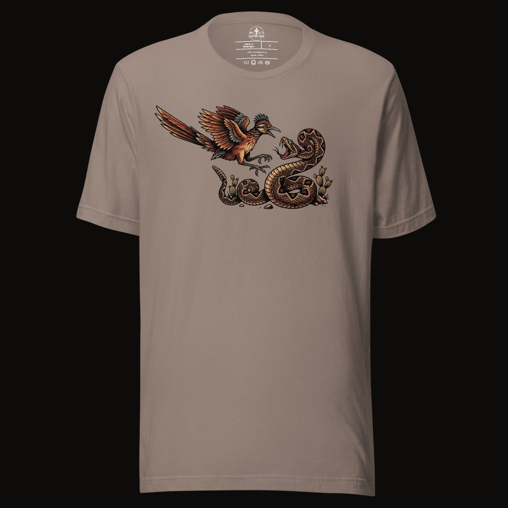 Roadrunner vs Rattlesnake Tee