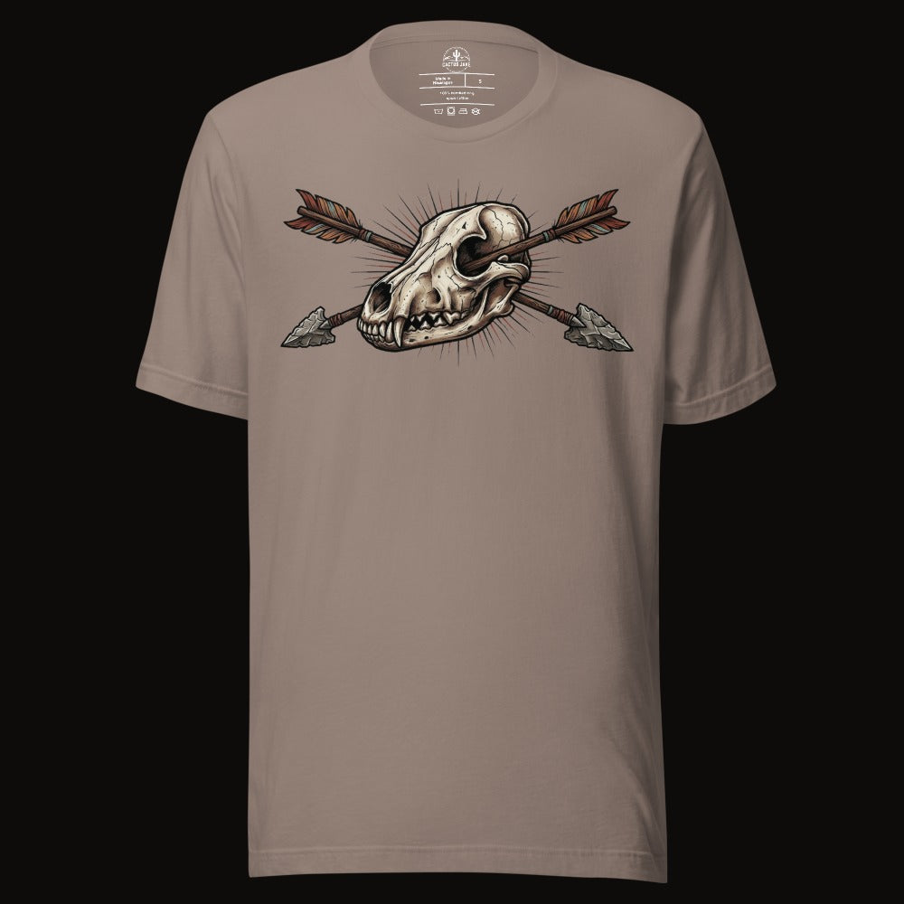 Crossed Arrows Coyote Skull Tee