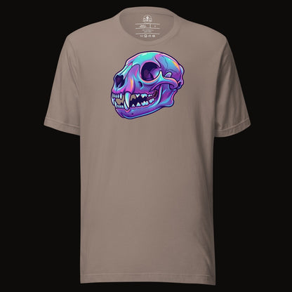 Vaporwave Mountain Lion Skull Tee