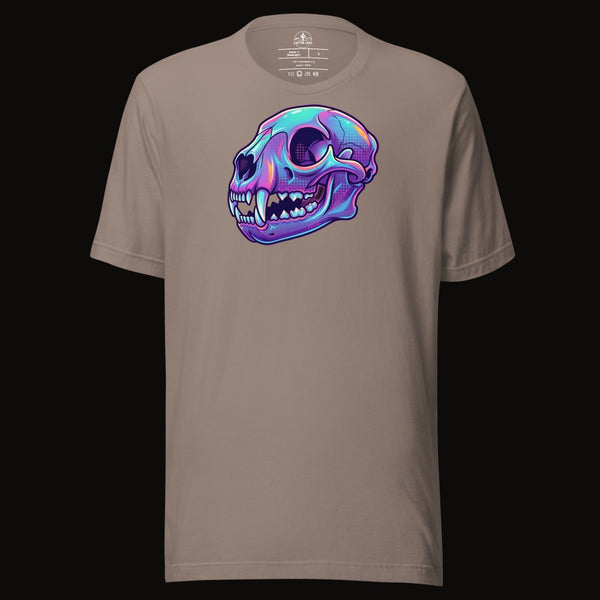Vaporwave Mountain Lion Skull Tee