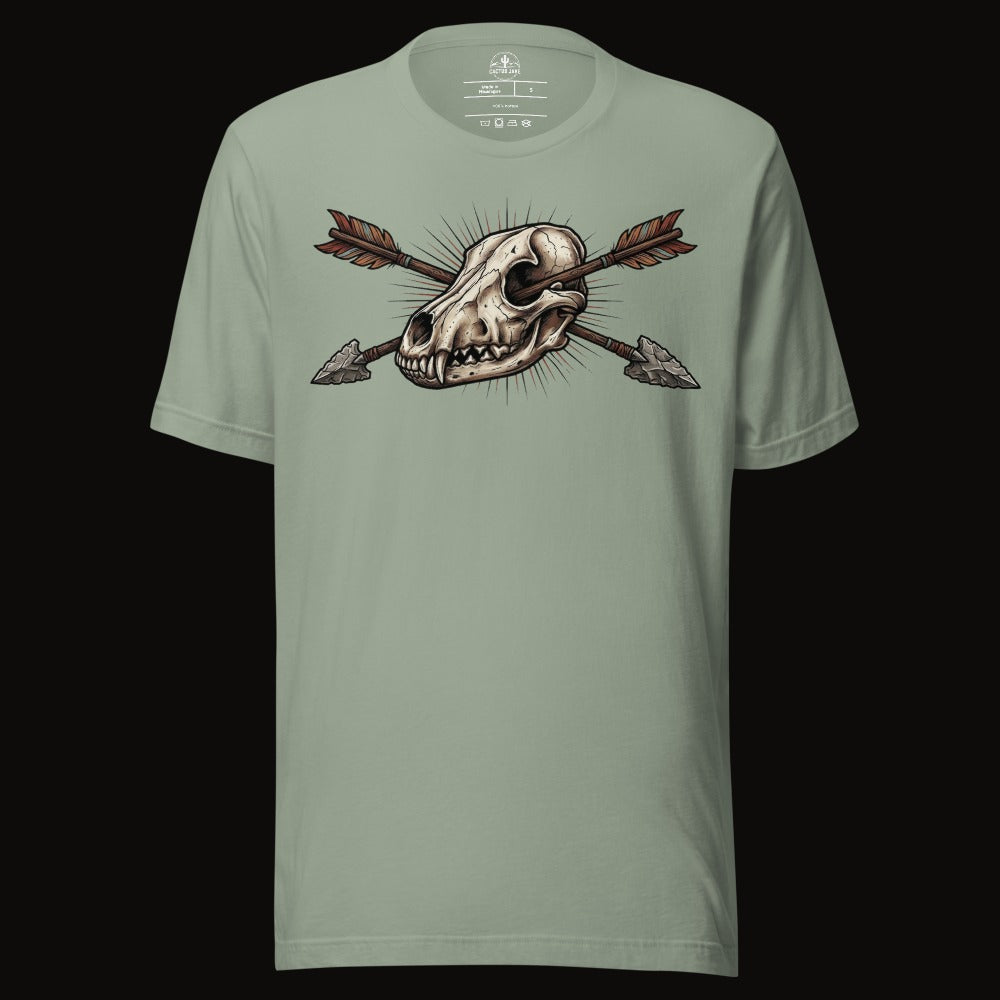 Crossed Arrows Coyote Skull Tee