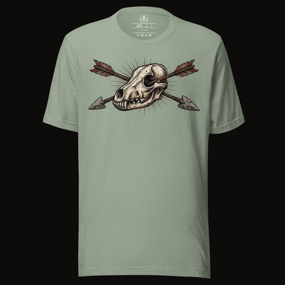 Crossed Arrows Coyote Skull Tee