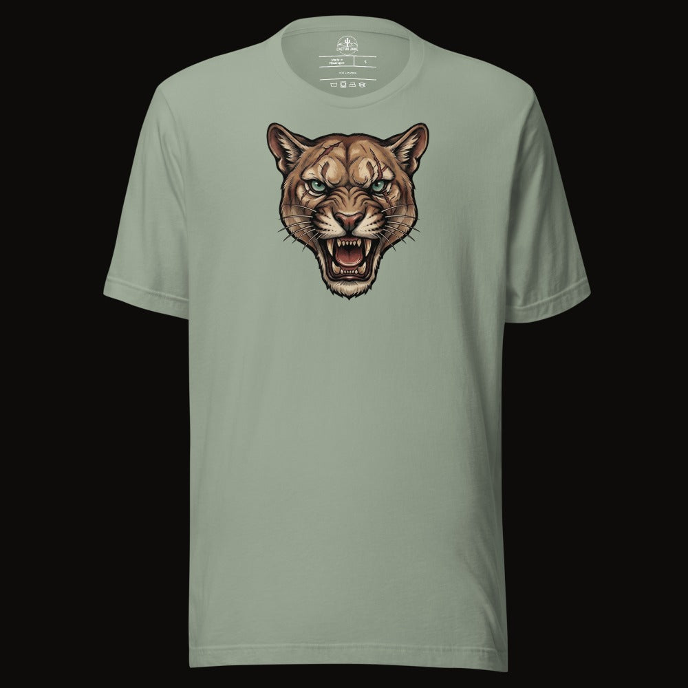 Battle Scarred Mountain Lion Tee