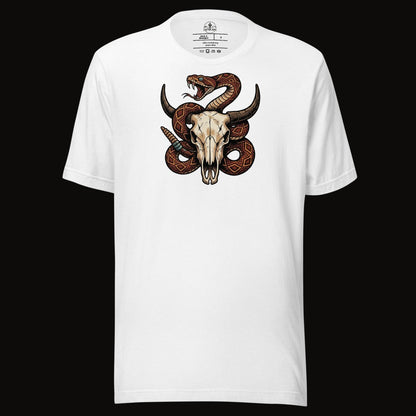 Rattlesnake Bison Skull Tee