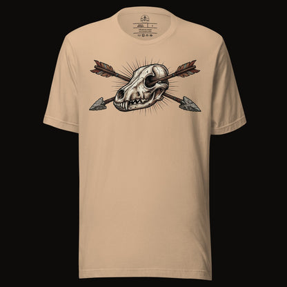 Crossed Arrows Coyote Skull Tee