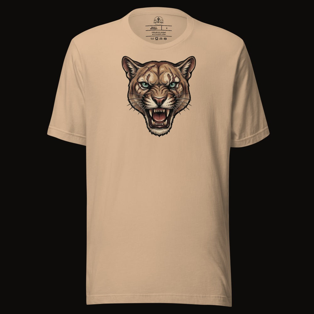 Battle Scarred Mountain Lion Tee