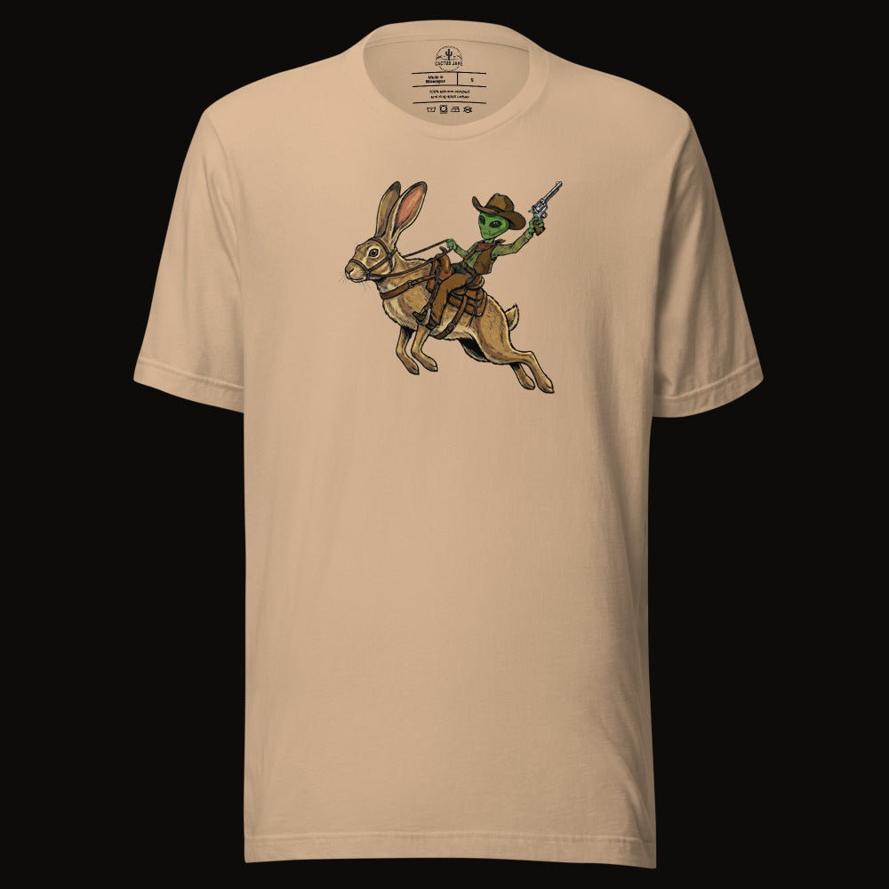 Alien Cowboy Jackrabbit Tee