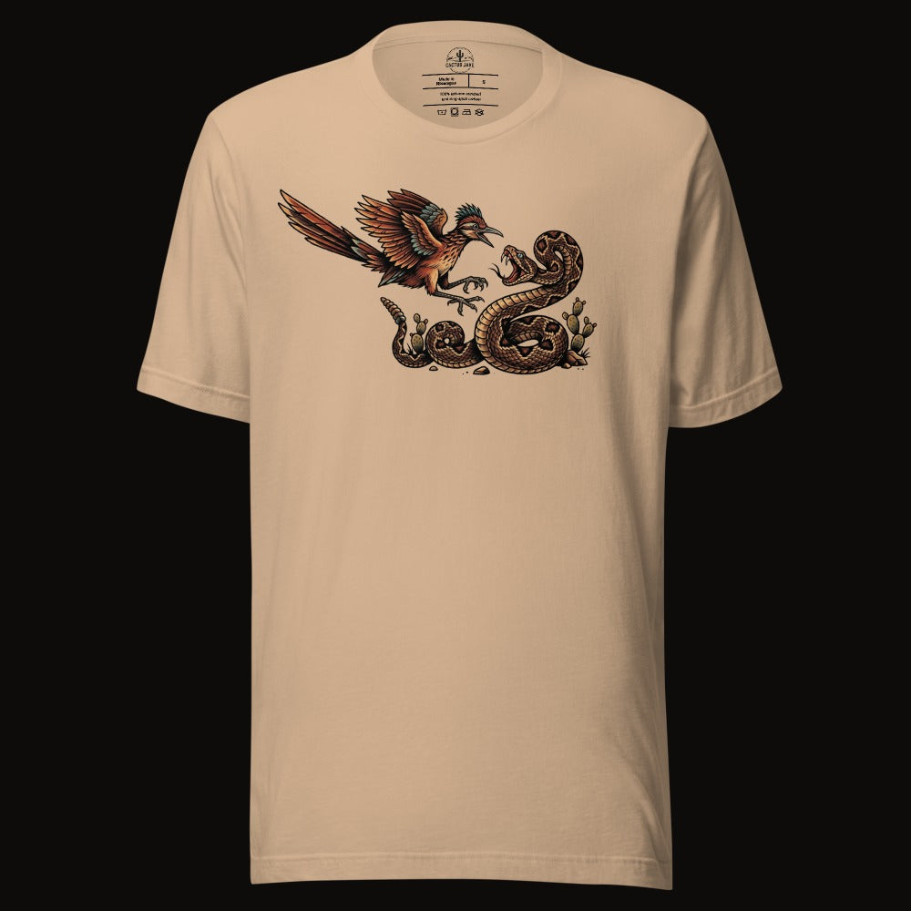 Roadrunner vs Rattlesnake Tee