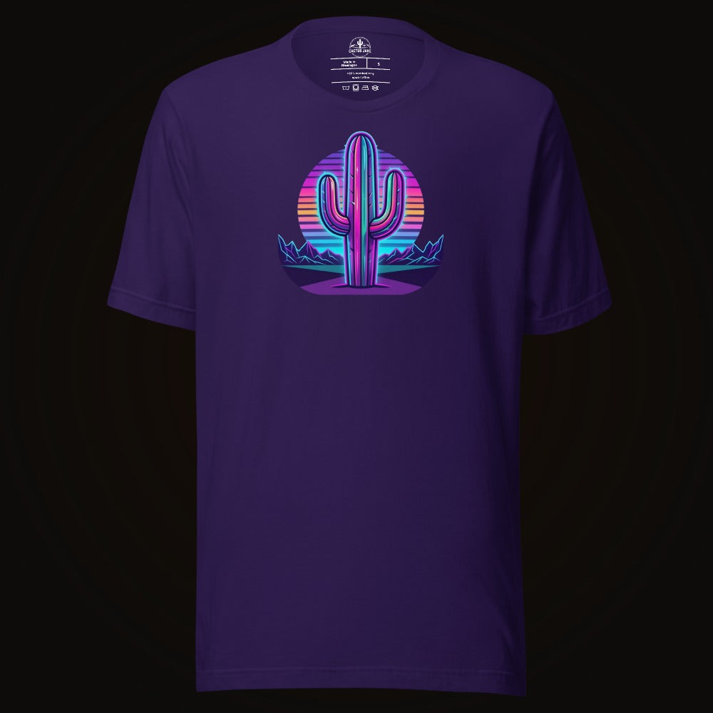 Synthwave Saguaro Tee