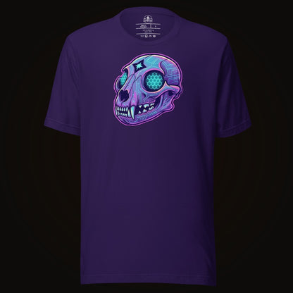 Cyber Mountain Lion Skull Tee