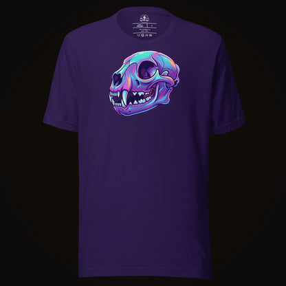 Vaporwave Mountain Lion Skull Tee