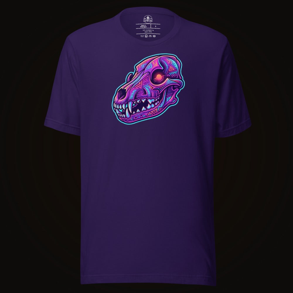 Synthwave Coyote Skull Tee