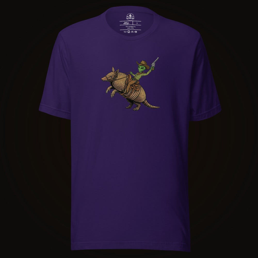 Alien Cowboy Armadillo Rider Tee