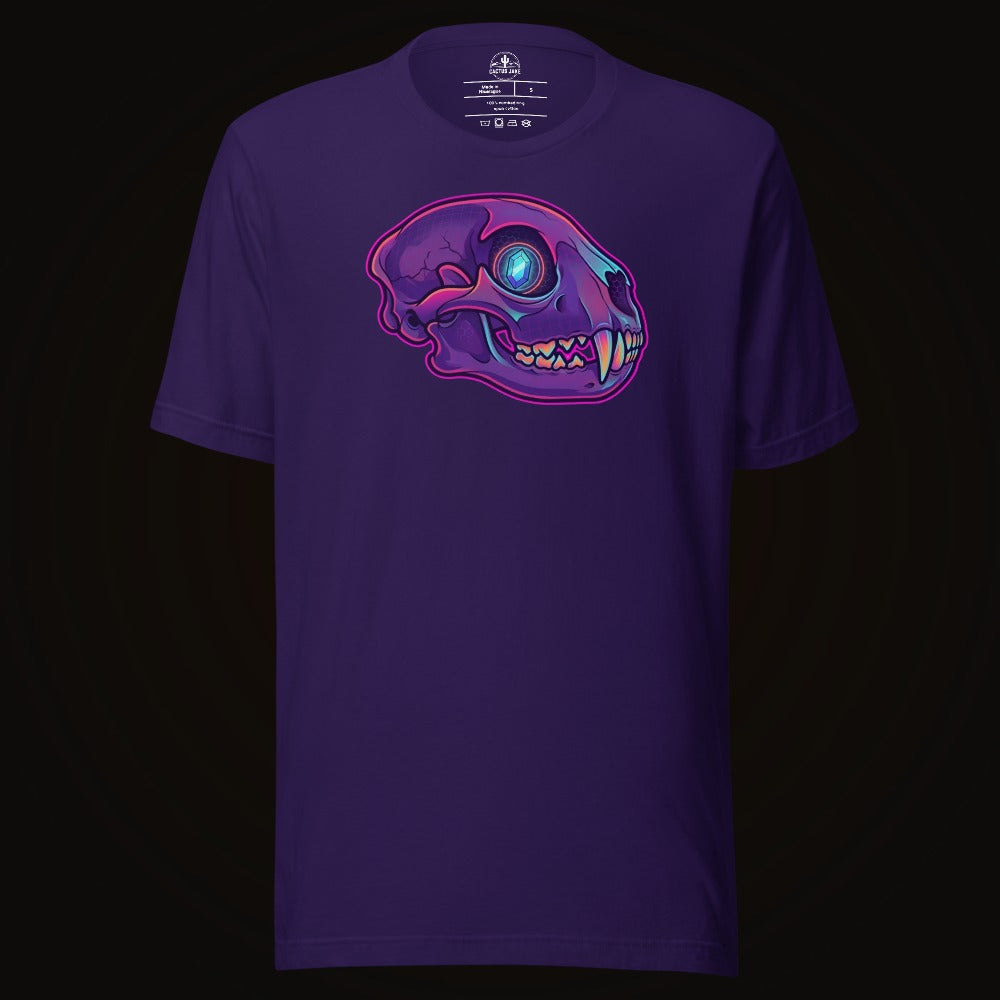 Crystal Eye Mountain Lion Skull Tee